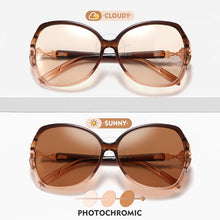 Load image into Gallery viewer, LM Trend Quality Photochromic Sunglasses For Women Elegant Polarized Sun Glasses  Oculos Ladies Shades Female UV400
