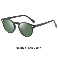 Carica l'immagine nel visualizzatore di Gallery, LM Ultralight TR90 occhiali da sole polarizzati uomo donna tondo guida lenti a specchio tonalità occhiali da sole vintage unisex Gafas De Sol 