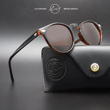 Carica l'immagine nel visualizzatore di Gallery, LM Ultralight TR90 occhiali da sole polarizzati uomo donna tondo guida lenti a specchio tonalità occhiali da sole vintage unisex Gafas De Sol 