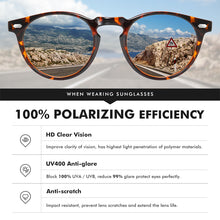 Carica l'immagine nel visualizzatore di Gallery, LM Ultralight TR90 occhiali da sole polarizzati uomo donna tondo guida lenti a specchio tonalità occhiali da sole vintage unisex Gafas De Sol 
