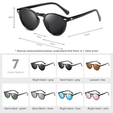 Carica l'immagine nel visualizzatore di Gallery, LM Ultralight TR90 occhiali da sole polarizzati uomo donna tondo guida lenti a specchio tonalità occhiali da sole vintage unisex Gafas De Sol 