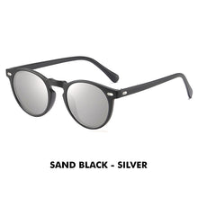 Carica l'immagine nel visualizzatore di Gallery, LM Ultralight TR90 occhiali da sole polarizzati uomo donna tondo guida lenti a specchio tonalità occhiali da sole vintage unisex Gafas De Sol 
