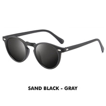 Carica l'immagine nel visualizzatore di Gallery, LM Ultralight TR90 occhiali da sole polarizzati uomo donna tondo guida lenti a specchio tonalità occhiali da sole vintage unisex Gafas De Sol 