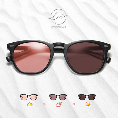 LM Photochromic Aluminum Polarized Sunglasses Women Men Vintage Square  Glasses Female Driving Eyewear UV400 Oculos De Sol