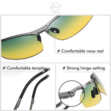 Load image into Gallery viewer, LM Photochromic Sunglasses Men Polarized Day Night Vision Chameleon Glasses Male Change Color Sun Glasses Driving Eyewear oculos