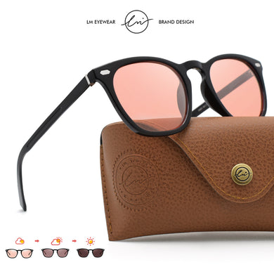 LM Photochromic Sunglasses Women Men Aluminum Magnesium Chameleon Polarized Sun Glasses Driving Square Shades gafas de sol mujer