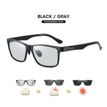 Load image into Gallery viewer, LM Photochromic Trending Styles Aluminium Magnesium Glass Square Men Sunglasses Women Polarized Sun glasses Sport Oculos de sol