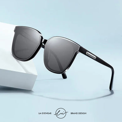 LM Polairzed Lens TR90 Frame 2023 Sunglasses Women Big Size Designer Square Lady Sun Glasses  Female Gafas de sol