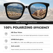 Load image into Gallery viewer, LM Polairzed Lens TR90 Frame 2023 Sunglasses Women Big Size Designer Square Lady Sun Glasses  Female Gafas de sol