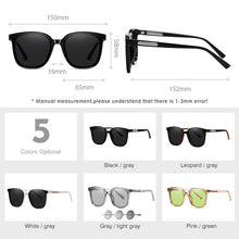Load image into Gallery viewer, LM Polairzed Lens TR90 Frame 2023 Sunglasses Women Big Size Designer Square Lady Sun Glasses  Female Gafas de sol