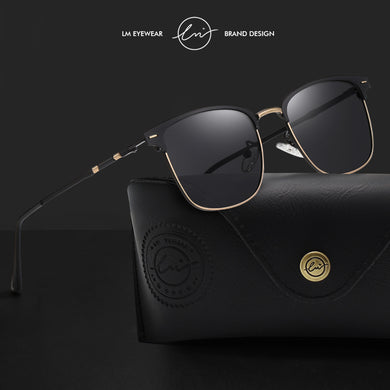 LM Polarized Men's Sunglasses Women Male 2023 Design  Brand Sun Glasses Trend Square Eyewear UV400 For Driving