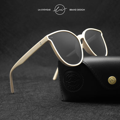 LM Polarized Sunglasses Women Men 2023 Vintage Round Anti-Glare Driving Sun Glasses  Designer Ladies UV400 Gafas de sol