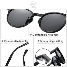Load image into Gallery viewer, LM Retro Round Sunglasses Women Men Ultralight TR90 Polarized Unisex Driving Shades Vintage Sun Glasses UV400 Gafas De Sol
