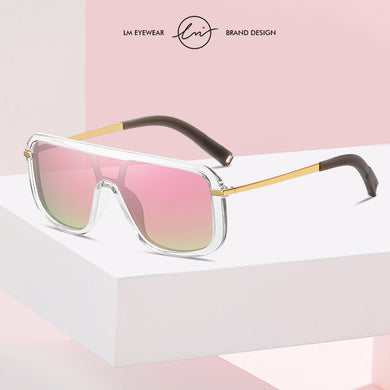 LM Square Oversize Polarized Sunglasses For Women Men 2023 Brand Design Anti Glare Mirror Lens Sun Glasses Oculos De Sol Feminin