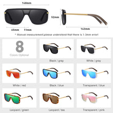 Load image into Gallery viewer, LM Square Oversize Polarized Sunglasses For Women Men 2023 Brand Design Anti Glare Mirror Lens Sun Glasses Oculos De Sol Feminin