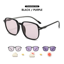 Load image into Gallery viewer, LM Square Photochromic Sunglasses Women Polarized Day Night Vision Glasses Men Transparent Frame Driving Chameleon Sun Glases