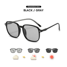 Load image into Gallery viewer, LM Square Photochromic Sunglasses Women Polarized Day Night Vision Glasses Men Transparent Frame Driving Chameleon Sun Glases
