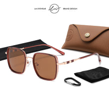 Load image into Gallery viewer, LM Square Retro Women Sunglasses Polarized Fashionable Anti-glare Driving Shades 2023 Lady  Brand Designer UV400 Oculos