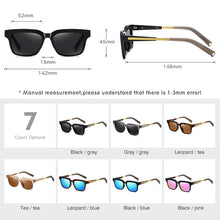 Load image into Gallery viewer, LM Trend Classic Retro Square Polarized Sunglasses Women Mirror Lens Travel Rectangle Sun glasses Oculos Lunette De Soleil Femme