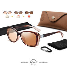 Load image into Gallery viewer, LM Trend Women Photochromic Polarized Sunglasses Simple Ladies UV400 Cat Eye Sun Glasses Diamond Vintage Female Oculos