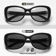 Load image into Gallery viewer, LM Trend Women Photochromic Polarized Sunglasses Simple Ladies UV400 Cat Eye Sun Glasses Diamond Vintage Female Oculos
