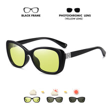 Load image into Gallery viewer, LM Trend Women Photochromic Polarized Sunglasses Simple Ladies UV400 Cat Eye Sun Glasses Diamond Vintage Female Oculos