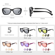 Load image into Gallery viewer, LM Trend Women Photochromic Polarized Sunglasses Simple Ladies UV400 Cat Eye Sun Glasses Diamond Vintage Female Oculos