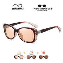 Load image into Gallery viewer, LM Trend Women Photochromic Polarized Sunglasses Simple Ladies UV400 Cat Eye Sun Glasses Diamond Vintage Female Oculos