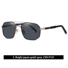 Load image into Gallery viewer, LM Vintage Sunglasses Men Polarized Hexagon Sun Glasses Tea Lens  Driving Fishing Outdoor UV400 Lunette De Soleil