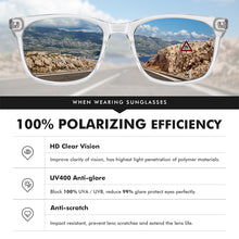 Load image into Gallery viewer, LM Women Retro Outdoor Polarized Sunglasses For Men Transparent Korean Square Driving Sun Glasses Unisex UV400