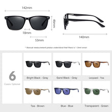 Load image into Gallery viewer, LM Women Retro Outdoor Polarized Sunglasses For Men Transparent Korean Square Driving Sun Glasses Unisex UV400