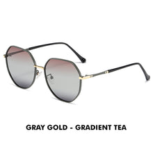 Load image into Gallery viewer, LM  Women's Sunglasses Polarized 2023  Brand Designer Vintage Hexagon Gradient Sun Glasses Female zonnebril dames UV400