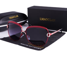 Carica l&#39;immagine nel visualizzatore di Gallery, LMAOCLAN Polarized Ladies Sunglasses Women Gradient Lens Round Sun Glasses Square  Brand Oculos Lunette De Soleil Femme
