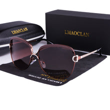 Carica l&#39;immagine nel visualizzatore di Gallery, LMAOCLAN Polarized Ladies Sunglasses Women Gradient Lens Round Sun Glasses Square  Brand Oculos Lunette De Soleil Femme