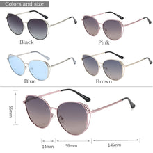 Load image into Gallery viewer, LMAOCLAN Polarized Sunglasses Women Ladies Sun Glasses Female Vintage Hollow Out Oversized Eyewear UV400