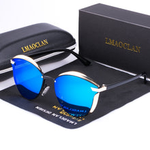 Load image into Gallery viewer, LMAOCLAN Women Polarized Sunglasses  Cat Eye Ladies Vintage Brand Designer Female Sun Glasses Oculos Gafas