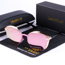 Load image into Gallery viewer, LMAOCLAN Women Polarized Sunglasses  Cat Eye Ladies Vintage Brand Designer Female Sun Glasses Oculos Gafas