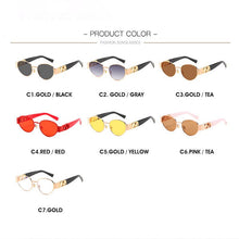 Load image into Gallery viewer, LNFCXI 2023 Retro Sunglasses Women Men Brand Designer Steam Punk Female Male Top Round Sun Glasses UV400