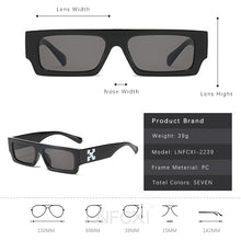 Carica l&#39;immagine nel visualizzatore di Gallery, LNFCXI 2023 Occhiali da sole retrò da uomo Occhiali da sole femminili per donna Occhiali da sole da donna Freccia Logo Occhiali Gafas De Sol 