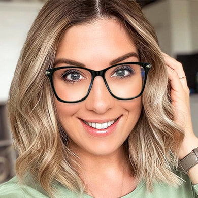 LNFCXI Anti Blue TR90 Square  Glasses Frames Men Women Trending Styles Optical Computer Glasses UV400