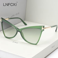 Load image into Gallery viewer, LNFCXI Cat Eye Retro Large Frame Sunglasses Men Women Shades Vintage Glasses UV400 Gafas De Sol Mujer