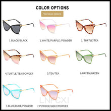 Load image into Gallery viewer, LNFCXI Cat Eye Retro Large Frame Sunglasses Men Women Shades Vintage Glasses UV400 Gafas De Sol Mujer