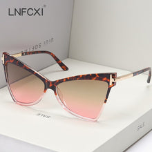 Load image into Gallery viewer, LNFCXI Cat Eye Retro Large Frame Sunglasses Men Women Shades Vintage Glasses UV400 Gafas De Sol Mujer