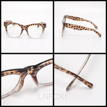 Load image into Gallery viewer, LNFCXI Classic Anti-Blue Light Glasses Frame Brand Designer Square Optical Leopard Decoration Frames Computer Glasse