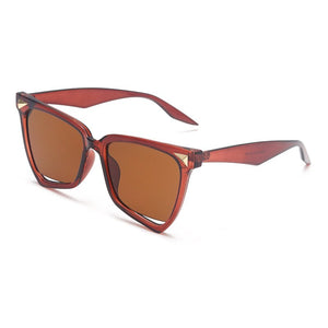 LNFCXI  Cat Eye Rainbow Sunglasses Female Leopard Grain Rice Nail Rainbow Color Women eye glasses frames for Women