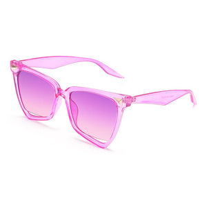 LNFCXI  Cat Eye Rainbow Sunglasses Female Leopard Grain Rice Nail Rainbow Color Women eye glasses frames for Women