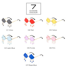 Load image into Gallery viewer, LNFCXI Ins Popular Cloud Shape Raining Sunglasses Women Rimless Gradient Shades Men UV400