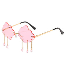 Load image into Gallery viewer, LNFCXI Ins Popular Cloud Shape Raining Sunglasses Women Rimless Gradient Shades Men UV400