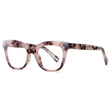 LNFCXI TR90 Round Ocean Transparent Light Blocking Glasses Computer Glasses for Women Anti Radiation Gaming Glasses Spring Leg