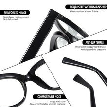 Load image into Gallery viewer, LNFCXI TR90 Round Ocean Transparent Light Blocking Glasses Computer Glasses for Women Anti Radiation Gaming Glasses Spring Leg
